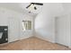 Bright dining area featuring tile flooring, neutral walls, and a window with a view of the backyard and pool at 1165 E Avenida Kino --, Casa Grande, AZ 85122