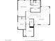 Upstairs floorplan featuring three bedrooms, two baths, and a conveniently located walk-in closet at 13711 N 81St Ave, Peoria, AZ 85381