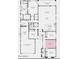 Detailed floor plan showcasing the layout with a 3-car tandem garage, main suite, and open-concept living at 14182 W Sand Hills Rd, Surprise, AZ 85387