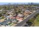 Aerial view showcasing the home's location and neighborhood amenities at 1624 W Thomas Rd, Phoenix, AZ 85015