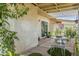 Outdoor patio with a seating area and a mix of potted plants and garden greenery, creating a cozy space at 17241 N 16Th Dr # 1, Phoenix, AZ 85023
