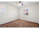 Bedroom showcasing carpet floors, baseboard trim, window with shutters, and neutral walls at 1874 E Crescent Way, Chandler, AZ 85249