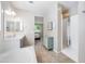 Well-lit main bathroom featuring a soaking tub, a walk-in shower, and double sinks at 2167 W Ethan Ct, San Tan Valley, AZ 85144
