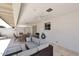 Spacious covered patio with comfortable seating, dining area, and a view of the backyard at 2808 E Lupine Ave, Phoenix, AZ 85028
