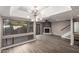 Open Living area features view of patio and fireplace at 3030 N Hayden Rd # 16, Scottsdale, AZ 85251