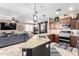 Modern kitchen featuring stainless steel appliances, granite countertops, and an open layout at 3343 E Ivanhoe St, Gilbert, AZ 85295