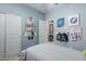 Fun ' room showcasing a charming rocket ship bookshelf and custom storage solution for backpacks and schedules at 5259 S Hadron --, Mesa, AZ 85212