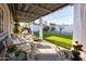 Beautiful backyard and covered patio featuring outdoor seating and dining at 536 W Windsor Ave, Phoenix, AZ 85003