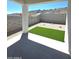 Covered patio with concrete flooring looking out to desert landscape at 9807 S 11Th St, Phoenix, AZ 85042