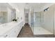 Spacious bathroom with dual sinks, a walk-in shower, and ample storage at 3856 E Sagebrush St, Gilbert, AZ 85296