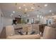 Open concept dining room with elegant lighting and modern design at 8215 E Virginia Ave, Scottsdale, AZ 85257