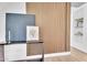 Stunning entryway with designer touches and sleek console table with decor at 8215 E Virginia Ave, Scottsdale, AZ 85257