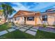 Charming single-story home with modern design, and landscaped front yard at 8215 E Virginia Ave, Scottsdale, AZ 85257