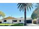 Beautiful single-story home featuring a palm tree and manicured front yard at 8215 E Virginia Ave, Scottsdale, AZ 85257
