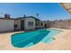 Backyard pool featuring cool, clear water and lots of concrete decking at 1112 W Farmdale Ave, Mesa, AZ 85210