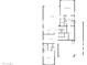 First floor plan featuring a bedroom, kitchen, living room, and primary bedroom with bath and walk-in closet at 11663 W Luxton Ln, Avondale, AZ 85323