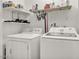 Convenient laundry area equipped with modern washer and dryer units at 15814 N 62Nd Cir, Glendale, AZ 85306