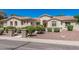 Charming single-story home featuring a tile roof, desert landscaping, and inviting curb appeal under a clear blue sky at 1834 E Scorpio Pl, Chandler, AZ 85249