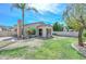 Expansive backyard with lush lawn, desert landscaping, and covered patio perfect for outdoor living at 2116 E Beautiful Ln, Phoenix, AZ 85042