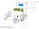 Detailed floor plan showcasing the layout of the home, including the pool, bedrooms, and living spaces at 21470 E Orchard Ln, Queen Creek, AZ 85142