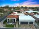 Beautiful aerial view of home showcasing the barrel tile roof and landscaped front yard at 2421 E Montebello Ave, Phoenix, AZ 85016