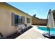 Beautiful pool area with a view from the house, perfect for relaxation and leisure at 2424 E Aster Dr, Phoenix, AZ 85032