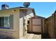 Exterior view of a backyard shed, providing additional storage space at 2424 E Aster Dr, Phoenix, AZ 85032