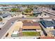 Neighborhood aerial view showcasing the property with a large, fenced backyard and proximity to nearby amenities at 3301 E Sharon Dr, Phoenix, AZ 85032