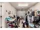 The well-organized storage area provides shelving and room for hanging clothes at 3301 E Sharon Dr, Phoenix, AZ 85032