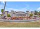 Cornerstone community sign with manicured flowerbeds and clear blue skies at 3841 E Redfield Ct, Gilbert, AZ 85234