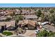 Expansive aerial view of the home showing the neighborhood and well-maintained landscaping at 421 E Terrace Ave, Gilbert, AZ 85234