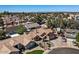 Wide aerial shot of property displaying the surroundings, RV parking and neighborhood at 421 E Terrace Ave, Gilbert, AZ 85234