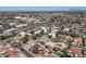 Aerial view of a residential neighborhood, showcasing well-maintained homes and community layout at 421 E Terrace Ave, Gilbert, AZ 85234