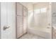 Bathroom featuring tub shower, linen cupboard and tile floors at 4815 E Fernwood Ct, Cave Creek, AZ 85331