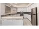 Modern kitchen with white cabinetry, granite countertops, and stainless steel appliances for a chef-inspired experience at 4815 E Fernwood Ct, Cave Creek, AZ 85331
