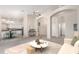Inviting living room showcasing an open layout connecting to the kitchen, perfect for modern living at 4815 E Fernwood Ct, Cave Creek, AZ 85331