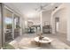 Spacious living room with a view of the backyard, seamlessly connecting indoor and outdoor spaces at 4815 E Fernwood Ct, Cave Creek, AZ 85331