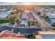 Stunning aerial view of the community showcasing the neighborhood and the sunrise at 7010 W Downspell Dr, Peoria, AZ 85345