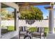 Cozy covered patio features outdoor seating, creating a comfortable outdoor living space at 7520 E Valley View Rd, Scottsdale, AZ 85250