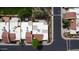 Overhead shot of well-maintained community townhomes in a neighborhood setting at 7807 E Granada Rd, Scottsdale, AZ 85257