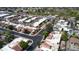 Aerial shot of community showcasing meticulously maintained homes and common areas at 7807 E Granada Rd, Scottsdale, AZ 85257