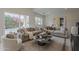 Open living room with plush seating, natural light, and access to the backyard at 9442 N 118Th St, Scottsdale, AZ 85259