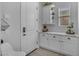 Convenient mud room with built-in cabinets and counter space, perfect for organization when entering from outside at 9942 E Rotation Dr, Mesa, AZ 85212