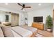 Spacious bedroom with sleek furnishings, storage, and a bright feel for comfortable living at 1211 N Miller Rd # 129, Scottsdale, AZ 85257