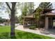 Outdoor poolside cabana offering shaded seating, with a view of lush landscaping at 11837 N 40Th Pl, Phoenix, AZ 85028