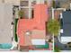 Aerial view of the home's roof, pools, and backyards, showcasing the property's layout and privacy at 1523 W Glenn Dr, Phoenix, AZ 85021
