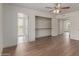The closet has ample storage space, offering room for organizing personal belongings at 16010 N 47Th Dr, Glendale, AZ 85306