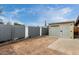 Spacious backyard with a shed, enclosed by a block fence for privacy at 1818 S Toltec --, Mesa, AZ 85204