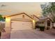 Lovely single-Gathering home with a two-car garage and tidy landscaping at 2123 S Bristol Dr, Mesa, AZ 85209