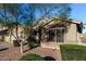 Residential street with well-maintained homes and desert landscaping at 2123 S Bristol Dr, Mesa, AZ 85209